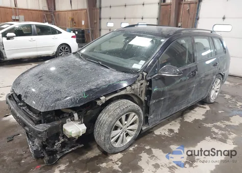 2019 Volkswagen Golf Sportwagen 1.8T S from USA, damaged, VIN 3VW117AU3KM507807